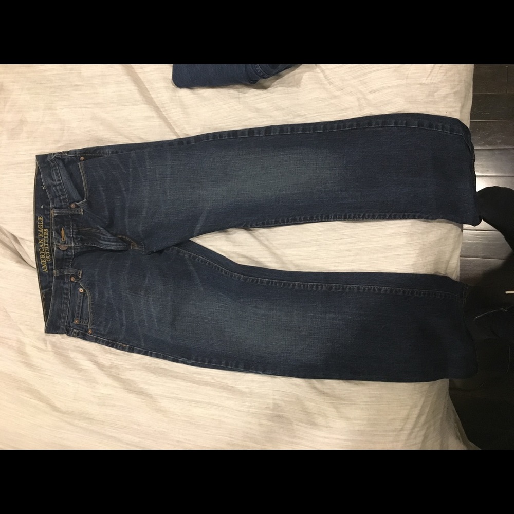 Slim straight jeans